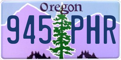 OR license plate 945PHR