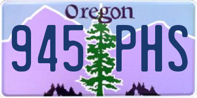 OR license plate 945PHS