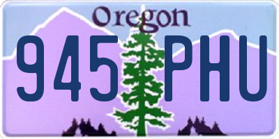 OR license plate 945PHU