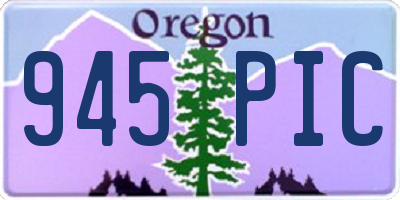 OR license plate 945PIC