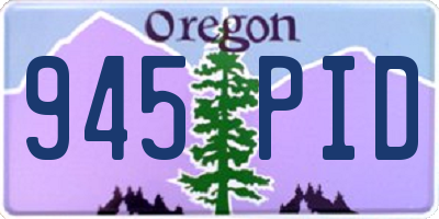 OR license plate 945PID