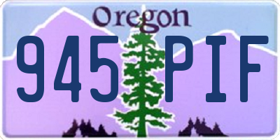 OR license plate 945PIF