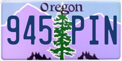 OR license plate 945PIN