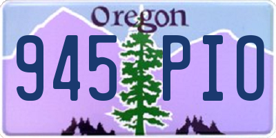 OR license plate 945PIO