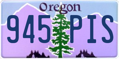 OR license plate 945PIS