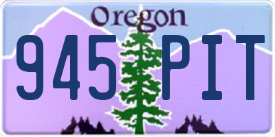 OR license plate 945PIT