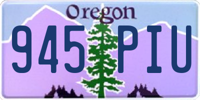 OR license plate 945PIU