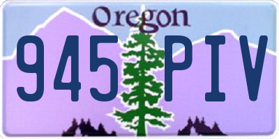 OR license plate 945PIV