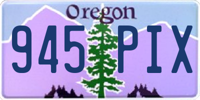 OR license plate 945PIX