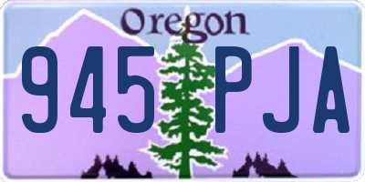 OR license plate 945PJA