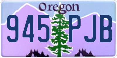 OR license plate 945PJB