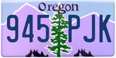 OR license plate 945PJK