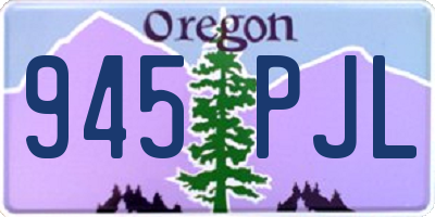 OR license plate 945PJL