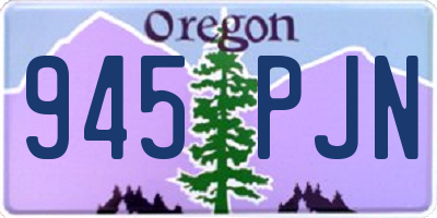 OR license plate 945PJN