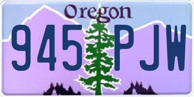 OR license plate 945PJW