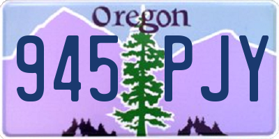 OR license plate 945PJY