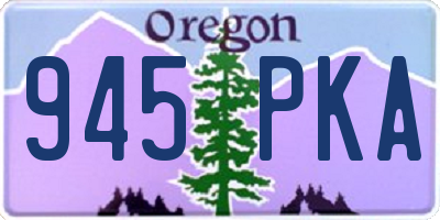 OR license plate 945PKA