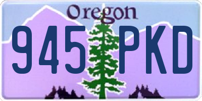 OR license plate 945PKD