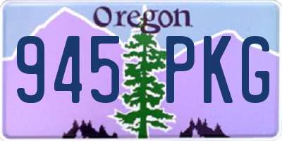 OR license plate 945PKG
