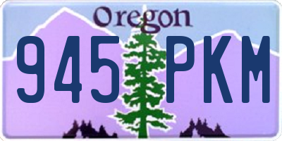 OR license plate 945PKM