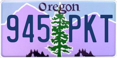 OR license plate 945PKT