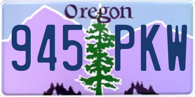 OR license plate 945PKW