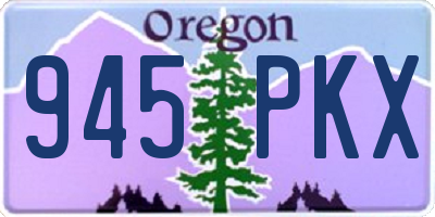OR license plate 945PKX