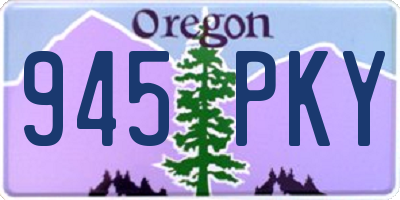 OR license plate 945PKY