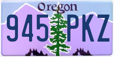 OR license plate 945PKZ