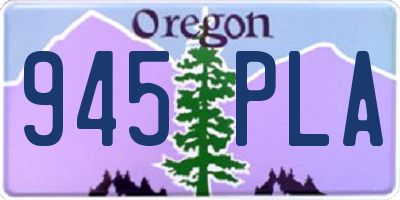 OR license plate 945PLA