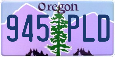 OR license plate 945PLD