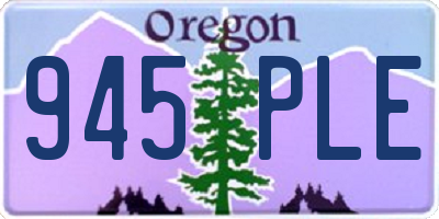 OR license plate 945PLE