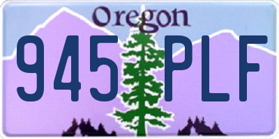 OR license plate 945PLF