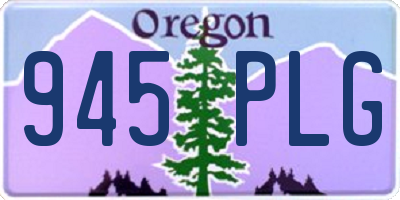 OR license plate 945PLG