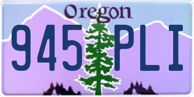 OR license plate 945PLI