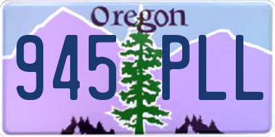 OR license plate 945PLL