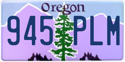 OR license plate 945PLM
