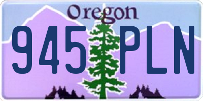 OR license plate 945PLN
