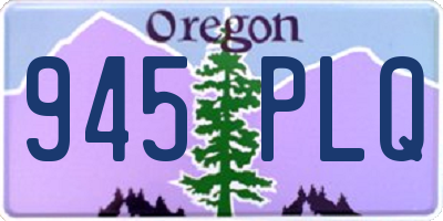 OR license plate 945PLQ