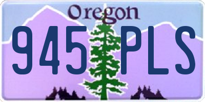 OR license plate 945PLS
