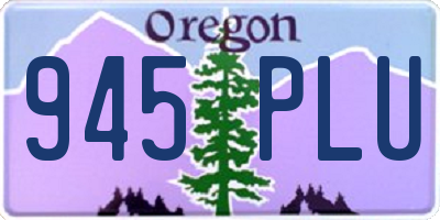 OR license plate 945PLU