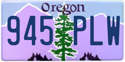OR license plate 945PLW
