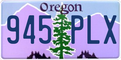OR license plate 945PLX