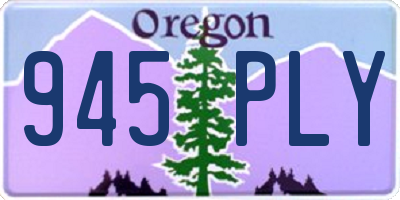 OR license plate 945PLY