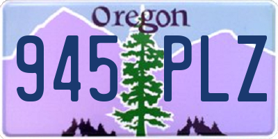 OR license plate 945PLZ