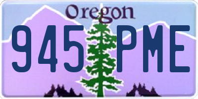 OR license plate 945PME