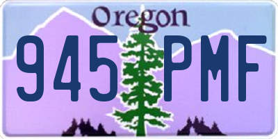 OR license plate 945PMF