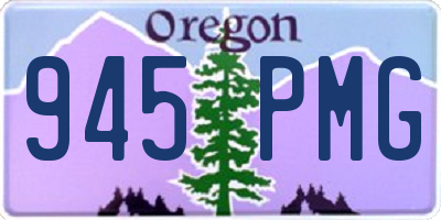 OR license plate 945PMG