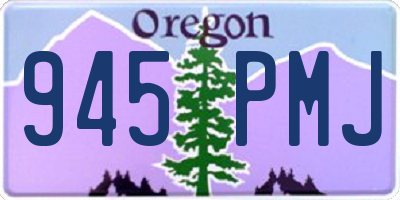 OR license plate 945PMJ