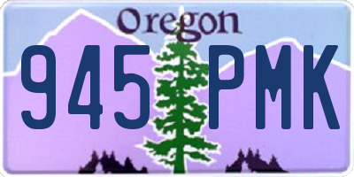 OR license plate 945PMK